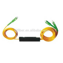 2.0mm 1x2 fbt acoplador / divisor de la fibra de la cerradura multimodo de la fibra